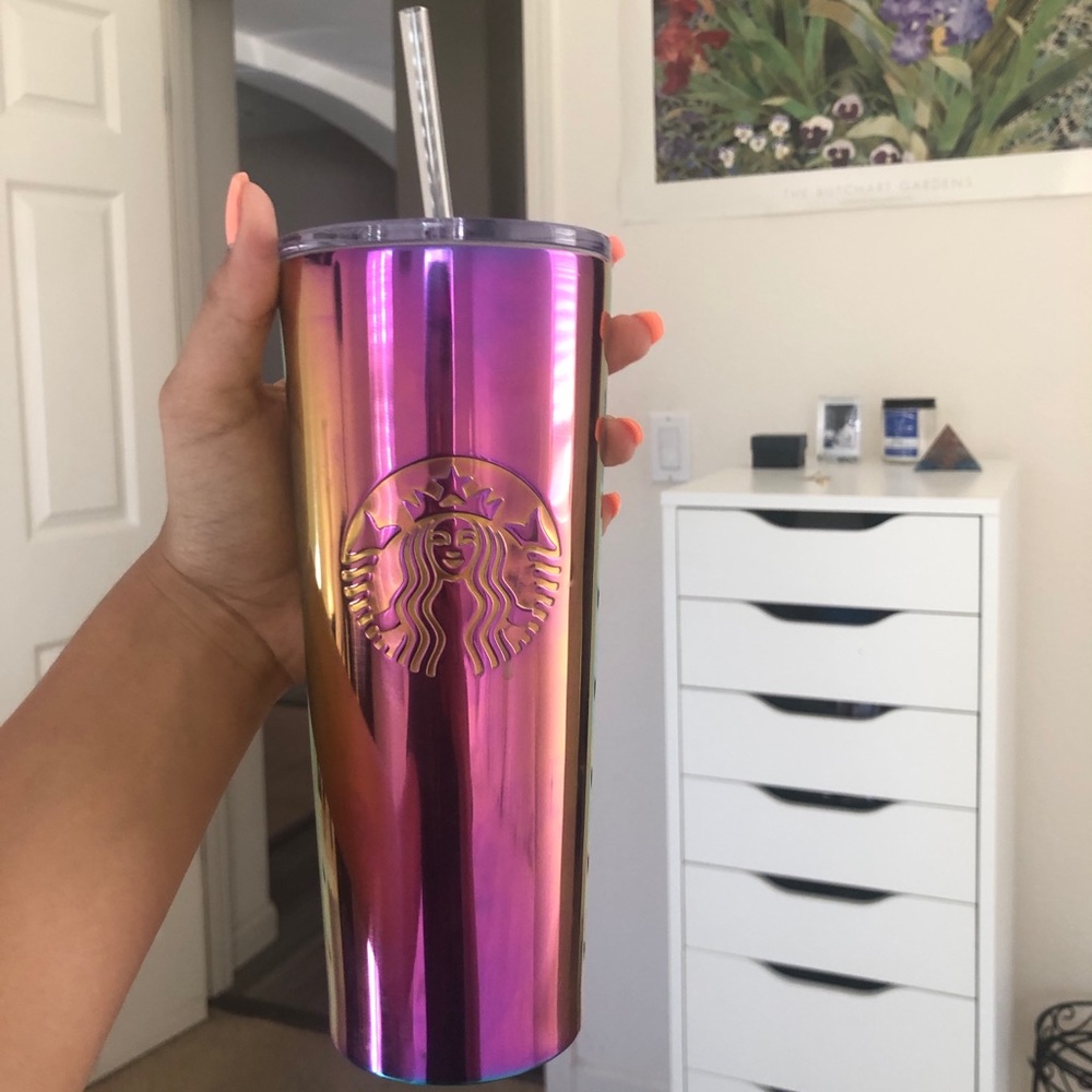 Chrome Starbucks Reusable Cold Cup